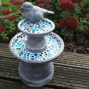 Mozaïek vogelvoederschaal (2-laags)