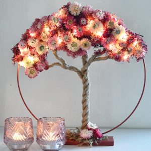 Pakket 13 Valentijn: Levensboom met helichrysumkoppen