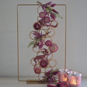Pakket 67 - Rechthoekige frame met bamboe ringen