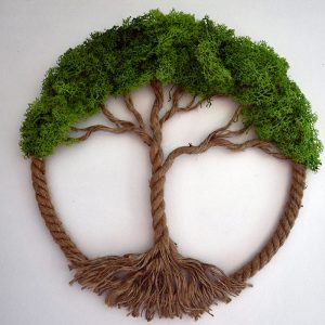 Pakket 16: levensboom in jute ring