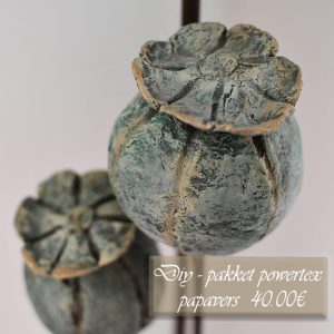 Papavers met powertex
