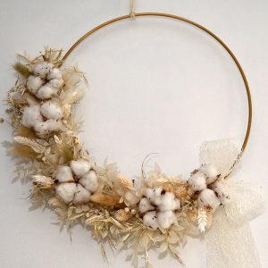 Pakket 4 - Gouden ring met ecru tinten